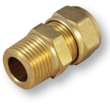Brass Straight Connector CC to BSP